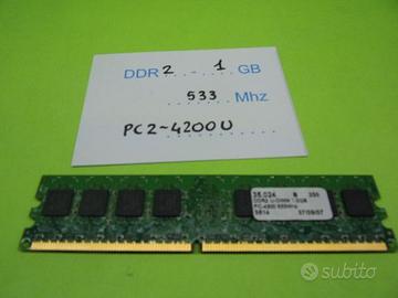 Modulo RAM DDR2 1 Gbyte PC2-4200 533 MHz, PC2 4200