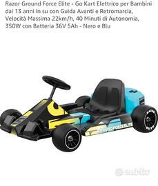 go kart elettrico  x bambini dai 12 anni in su
