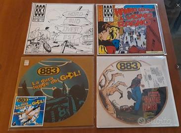 Blocco dischi vinili 883 Max Pezzali Nek Renga