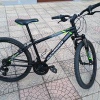 bicicletta rockrider st 500 ruota 24