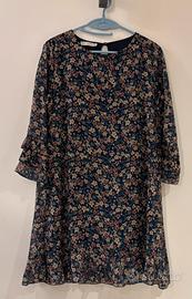 Vetito a fiori sfondo blu