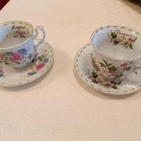 coppia di tazzine da tè mesi dell' anno