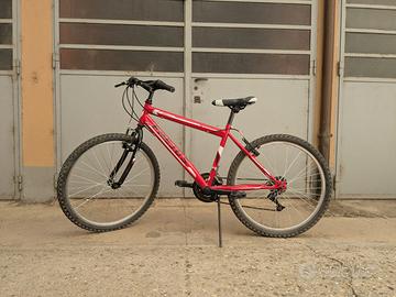 Bicicletta 24 MTB rossa