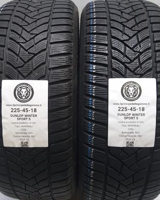 2 GOMME 225 45 18 DUNLOP A61051