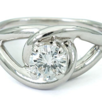 Anello oro HAAR &JACOBS.Diamante F 0.40 ,VVS CERT