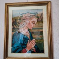 Quadro Madonna a mezzo punto 