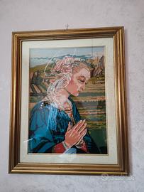 Quadro Madonna a mezzo punto 