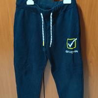 Pantalone tuta sportiva givova blu originale 