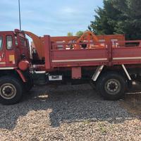 Iveco cm80 4x4 cassone fisso gru
