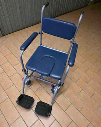 Sedia con rotelle Comoda anziani - bagno wc doccia