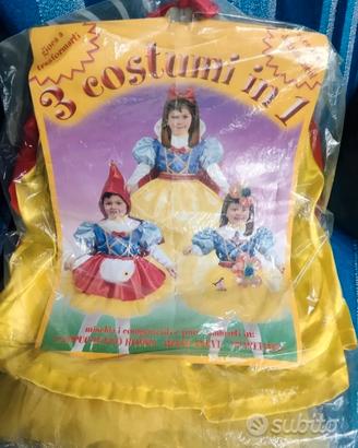 VESTITO CARNEVALE BAMBINA 3in1 "CIAO" BIANCANEVE 
