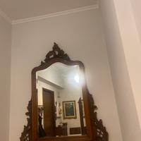 Specchio d epoca con cornice in legno