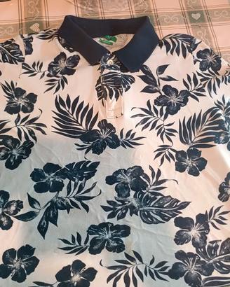 polo hawaiana benetton L/XL