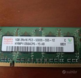 RAM da 1 gb per PC portatili