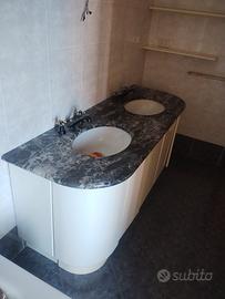 mobile bagno due lavelli con marmo 