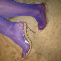 Scarpe trasparenti con tacco tg.41