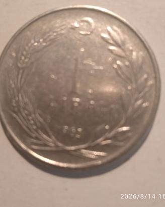 1 Lira della Repubblica di Turchia