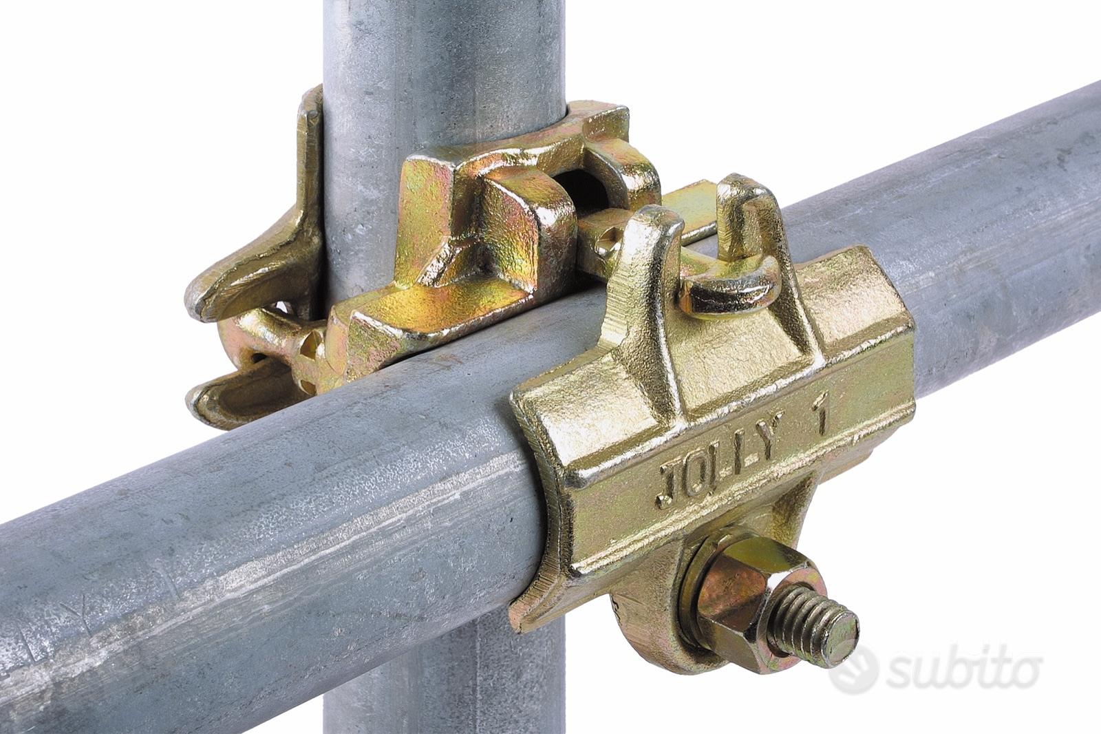 Giunto Per Ponteggio Ortogonale Zincato - 4 Bulloni Da 48mm - Per Costruzioni E Lavori Edili - Foto 9