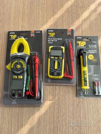 Pinza amperometrica, tester e rilevatore tensione