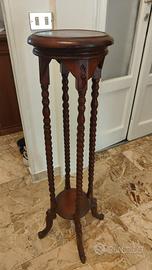 coppia di alzatine per vasi in vero legno