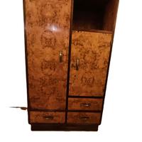art Decò anni '30 - comò letto armadio specchio