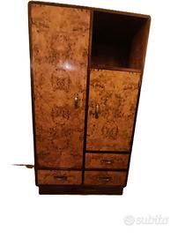 art Decò anni '30 - comò letto armadio specchio