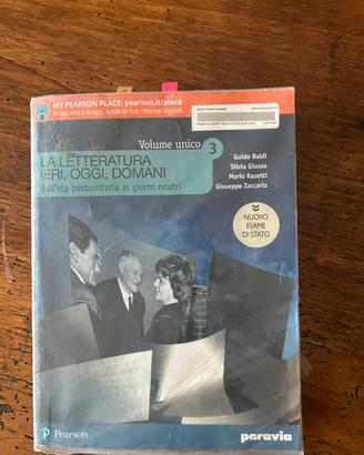LA LETTERATURA IERI, OGGI, DOMANI