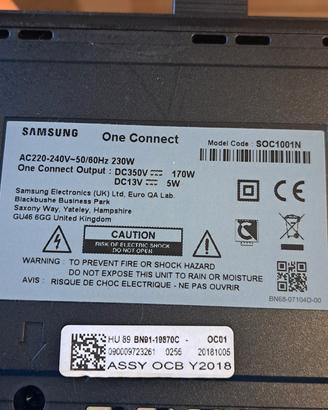 Connect box Samsung completa di cavo a fibra ottic