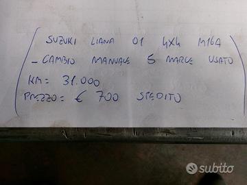 Cambio manuale 5 marce usato suzuki liana 4x4 m16a