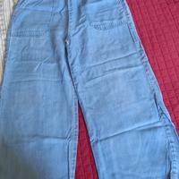 Pantaloni larghi bambina 140 cm