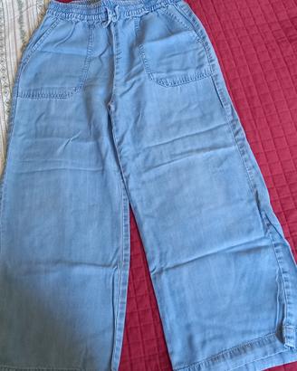 Pantaloni larghi bambina 140 cm