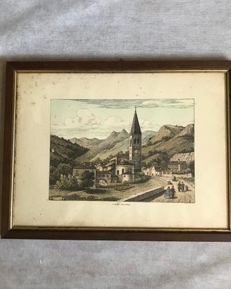 Quadro Stampa " S.Vincent Valle d'Aosta " n°5a