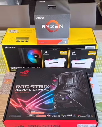 BUNDLE PC GAMING Ryzen 9 + ROG  X570-E + Corsair