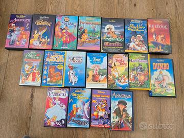 VHS Walt Disney - 18 pezzi
