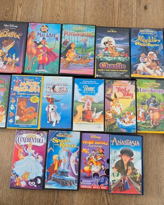 VHS Walt Disney - 18 pezzi