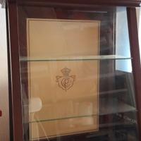 vetrinetta stile inglese in legno 