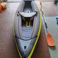 Canoa/Kajak Gonfiabile con Pagaia