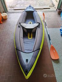 Canoa/Kajak Gonfiabile con Pagaia