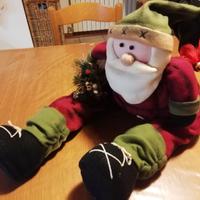 Pupazzo arredo Babbo Natale, altezza cm 65