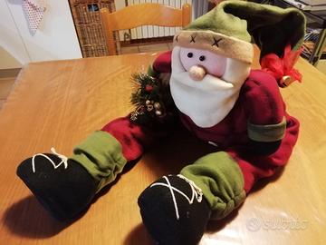 Pupazzo arredo Babbo Natale, altezza cm 65