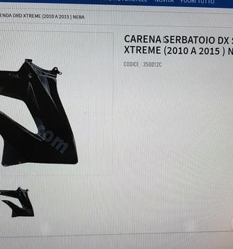 Carena anteriore destra Derbi Aprilia 50 motard