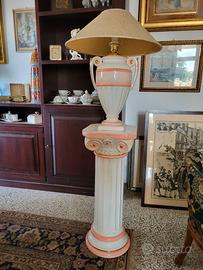 LAMPADA IN CERAMICA CON COLONNA 