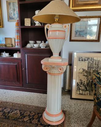 LAMPADA IN CERAMICA CON COLONNA 