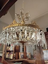 lampadario con gocce