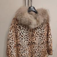 cappa in pelliccia stampata 