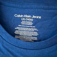 T-shirt blu Calvin Klein nuova con cartellino tg S