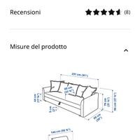 Divano Ikea letto/contenitore
