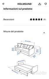 Divano Ikea letto/contenitore