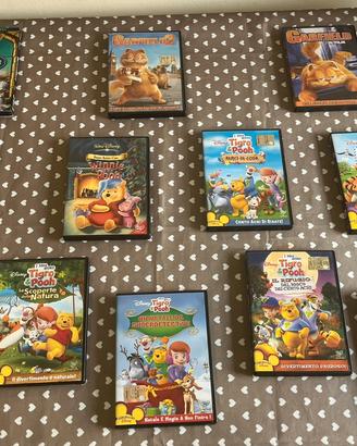 Lotto 12 DVD Cartoni e Disney