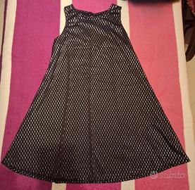 Vestito nero e argento